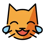 Cat With Tears Of Joy SVG Icon